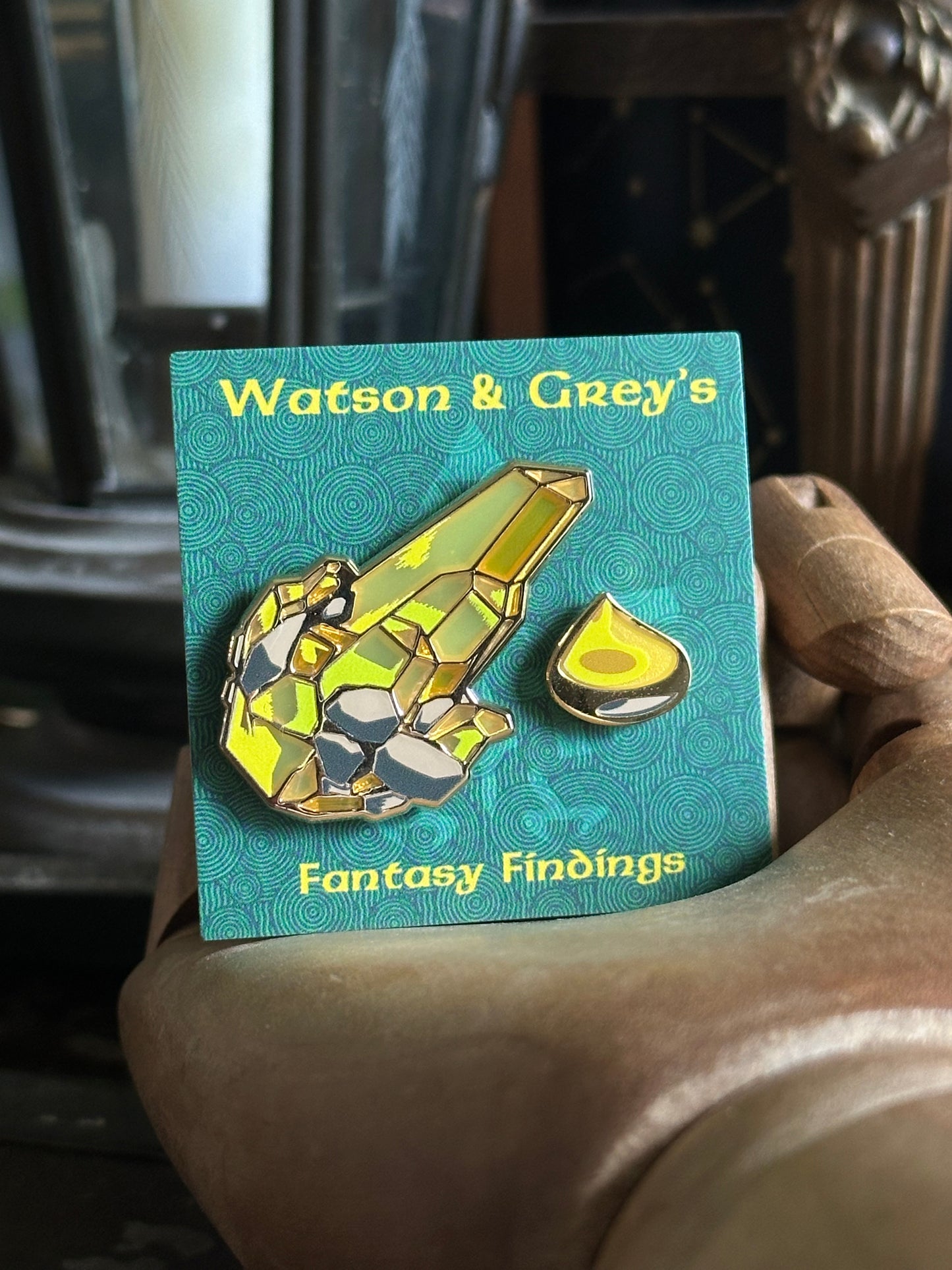 Farosh Dragon Shard Pin with free Korok Seed Mini Pin