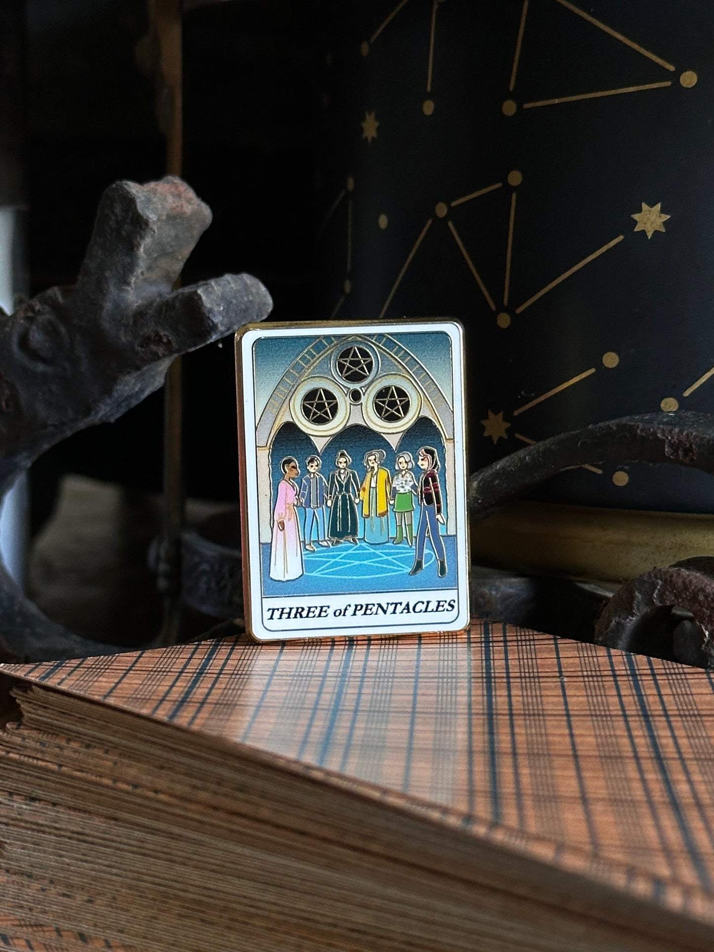 Three of Pentacles Pin