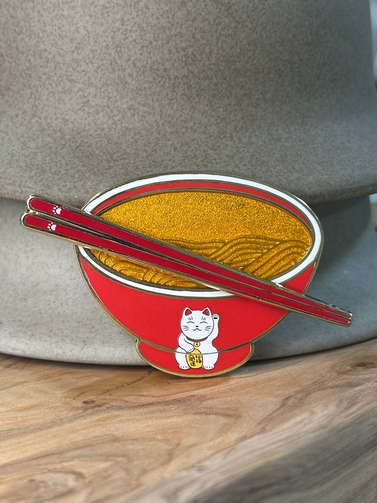 Red with White Pawprints Chopsticks Magnet