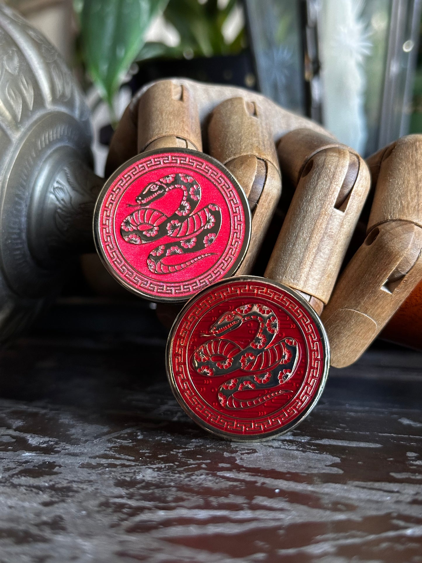 Year of the Snake Pin - Transparent Variant