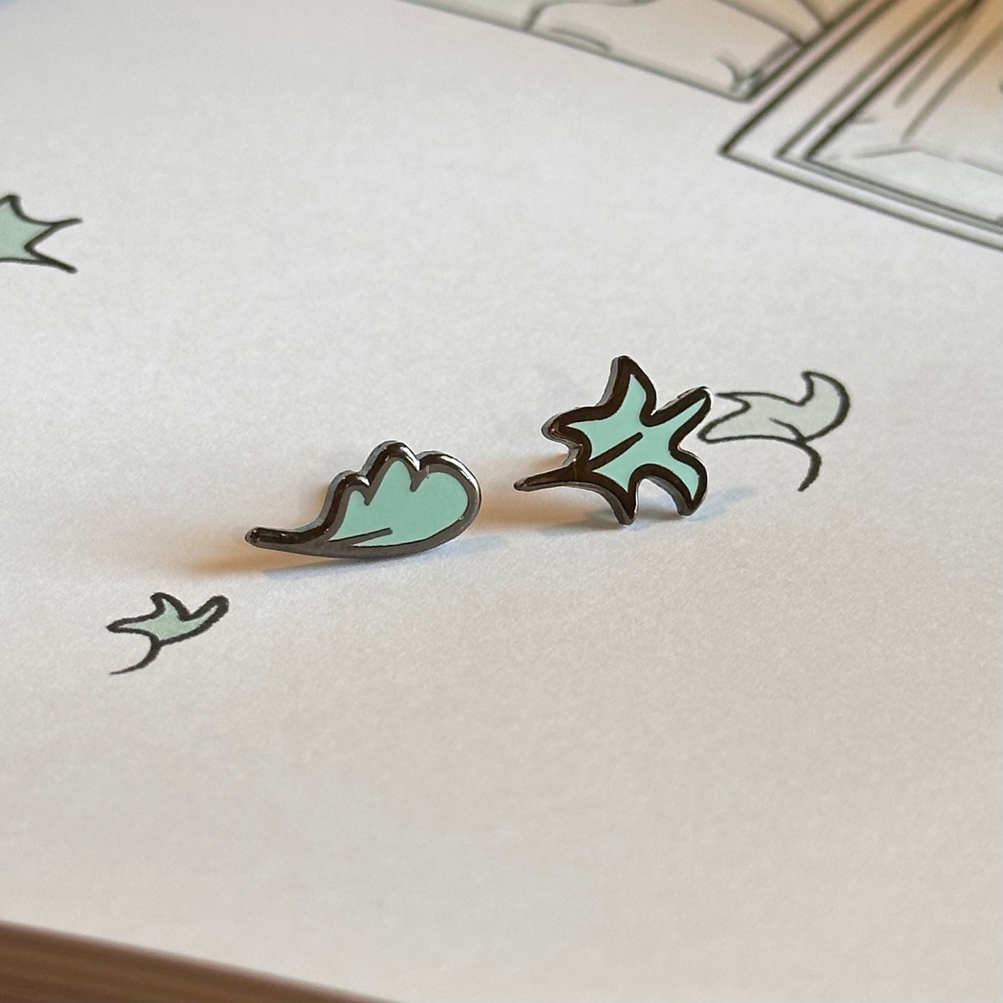 Leaf Pin Sets or Magnet Sets