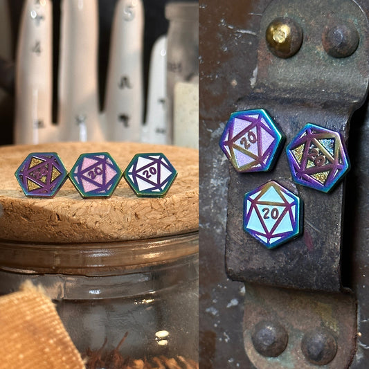D20 Pins or Magnets