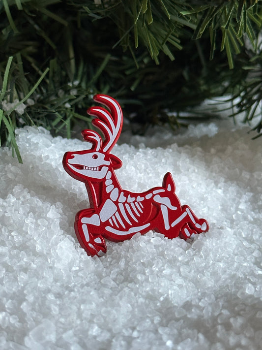 Red Reindeer Pin