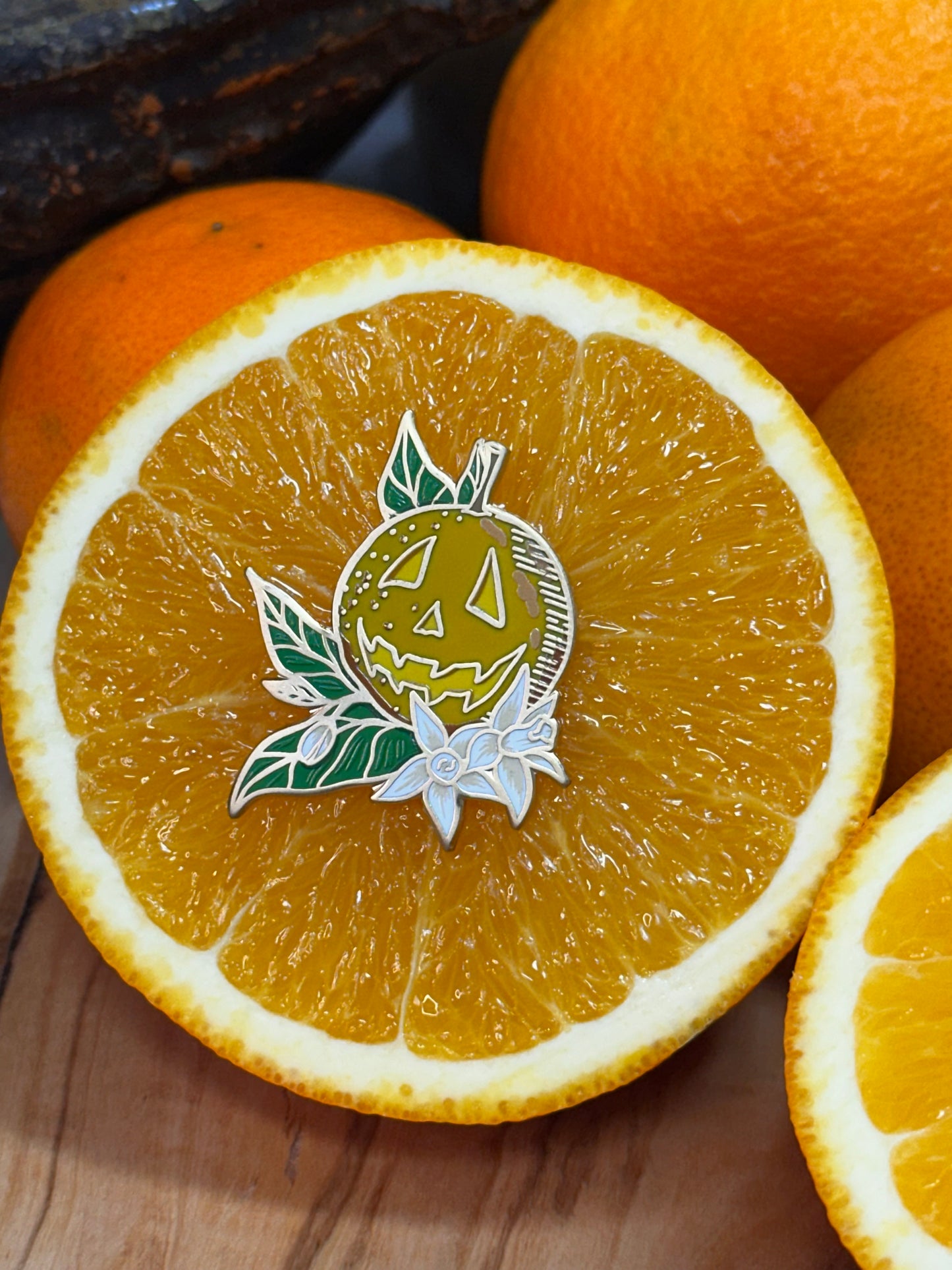 Orange-o’-lantern Pins