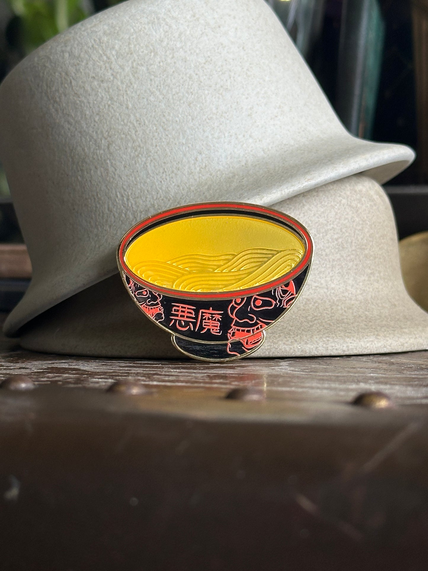 Hannya Ramen Bowl Magnetic Pin