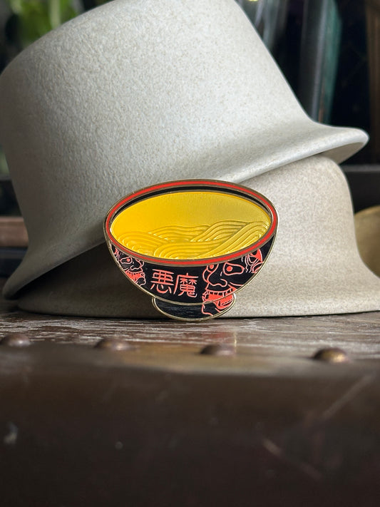 Hannya Ramen Bowl Magnetic Pin