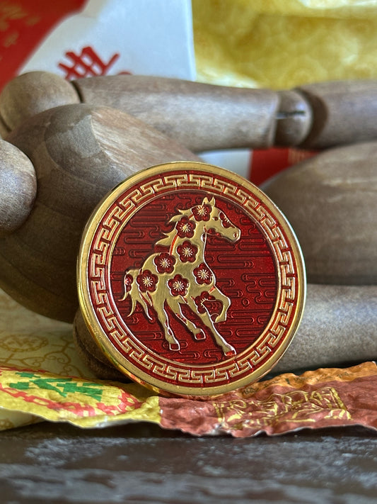 Year of the Horse Pin - Transparent Variant
