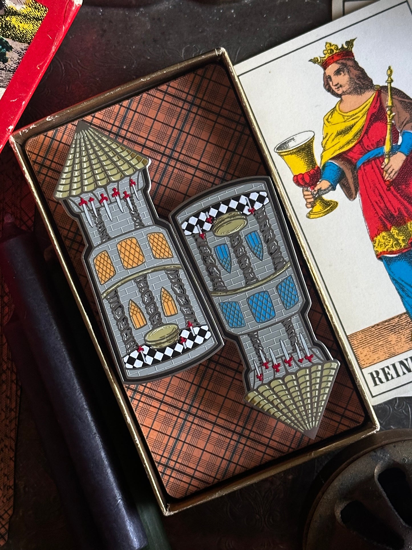 The Tower Blue Window Variant Magnetic Pin