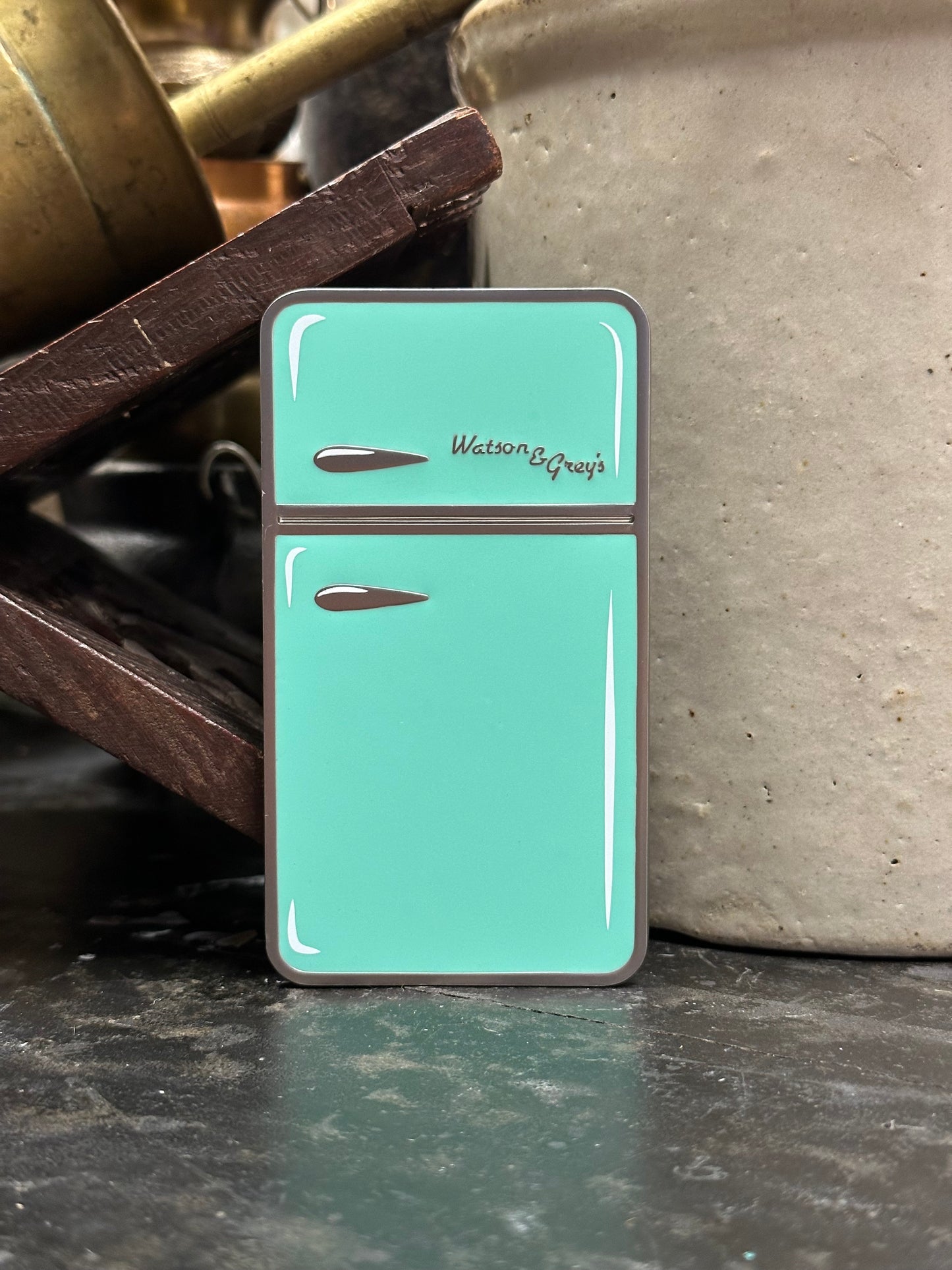 Mint Magnetic Retro Fridge Pin -  Minor Flaw