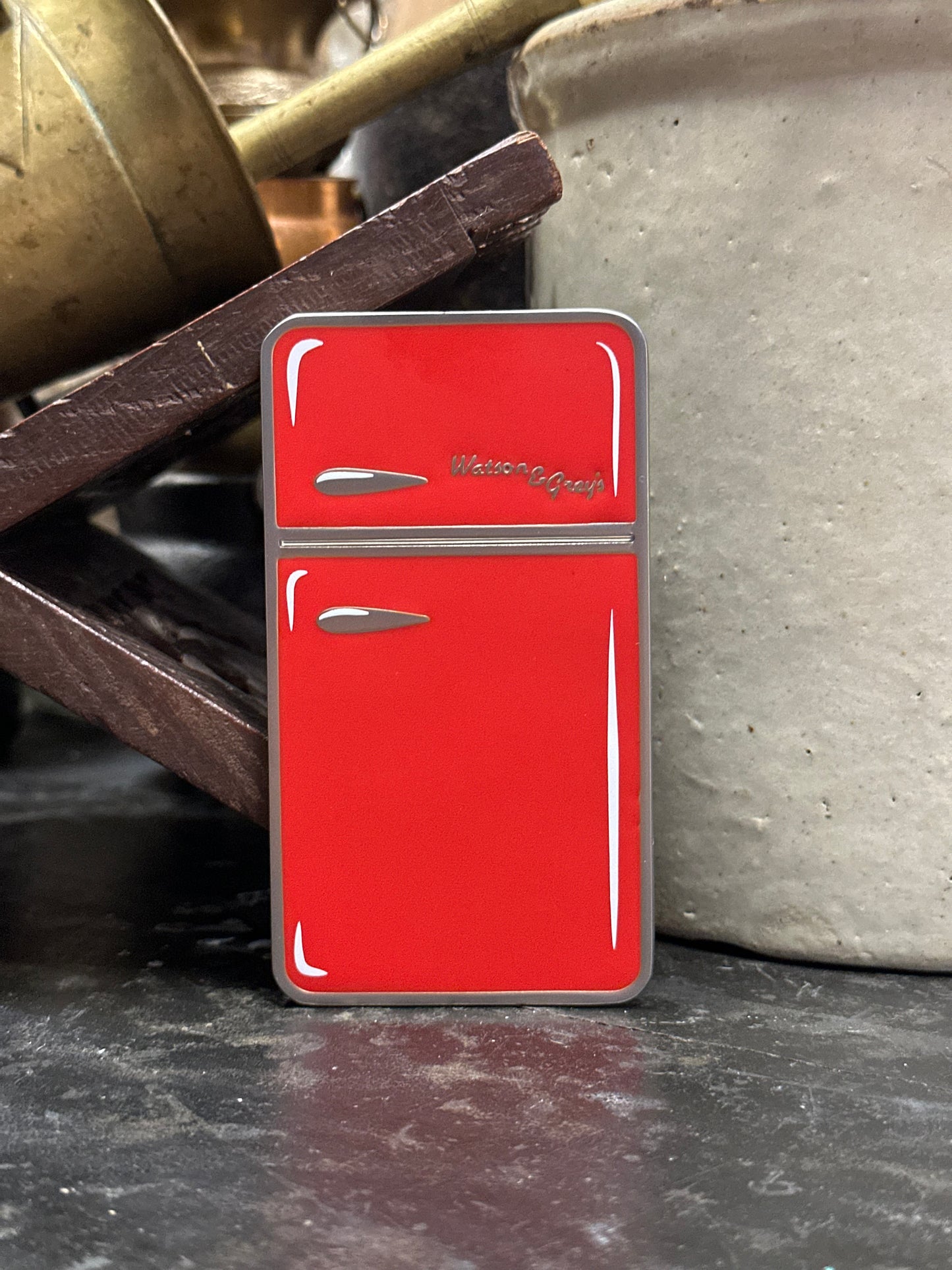 Red Magnetic Retro Fridge Pin -  Minor Flaw
