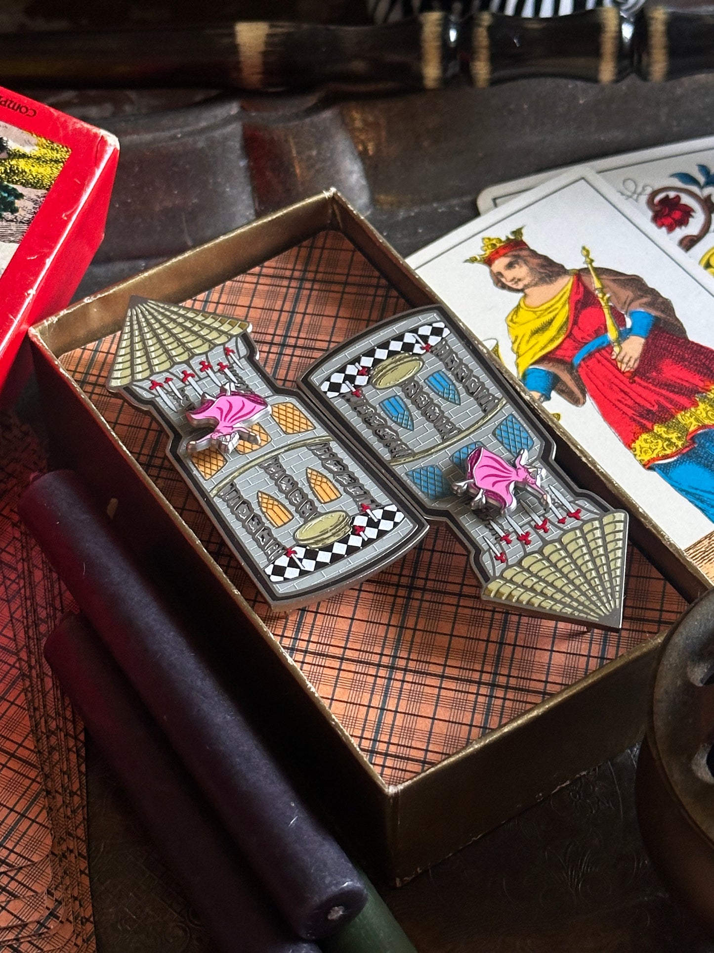 The Tower Blue Window Variant Magnetic Pin