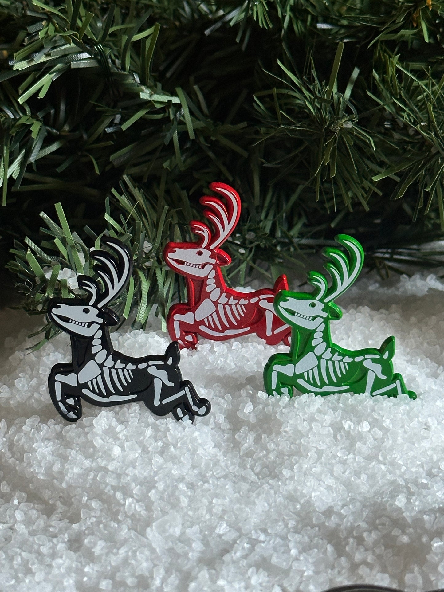 Black Reindeer Pin