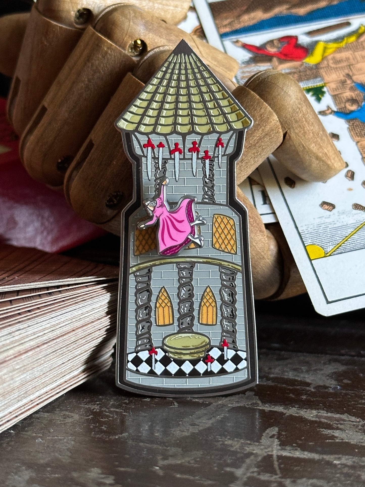 The Tower Orange Window Variant Magnetic Pin