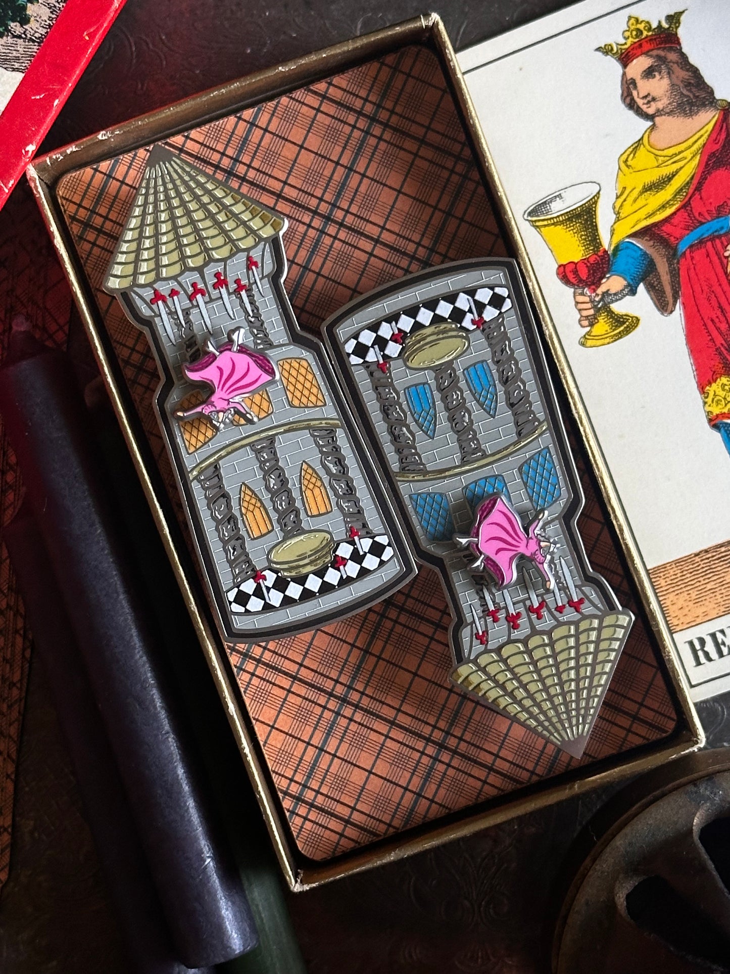 The Tower Blue Window Variant Magnetic Pin