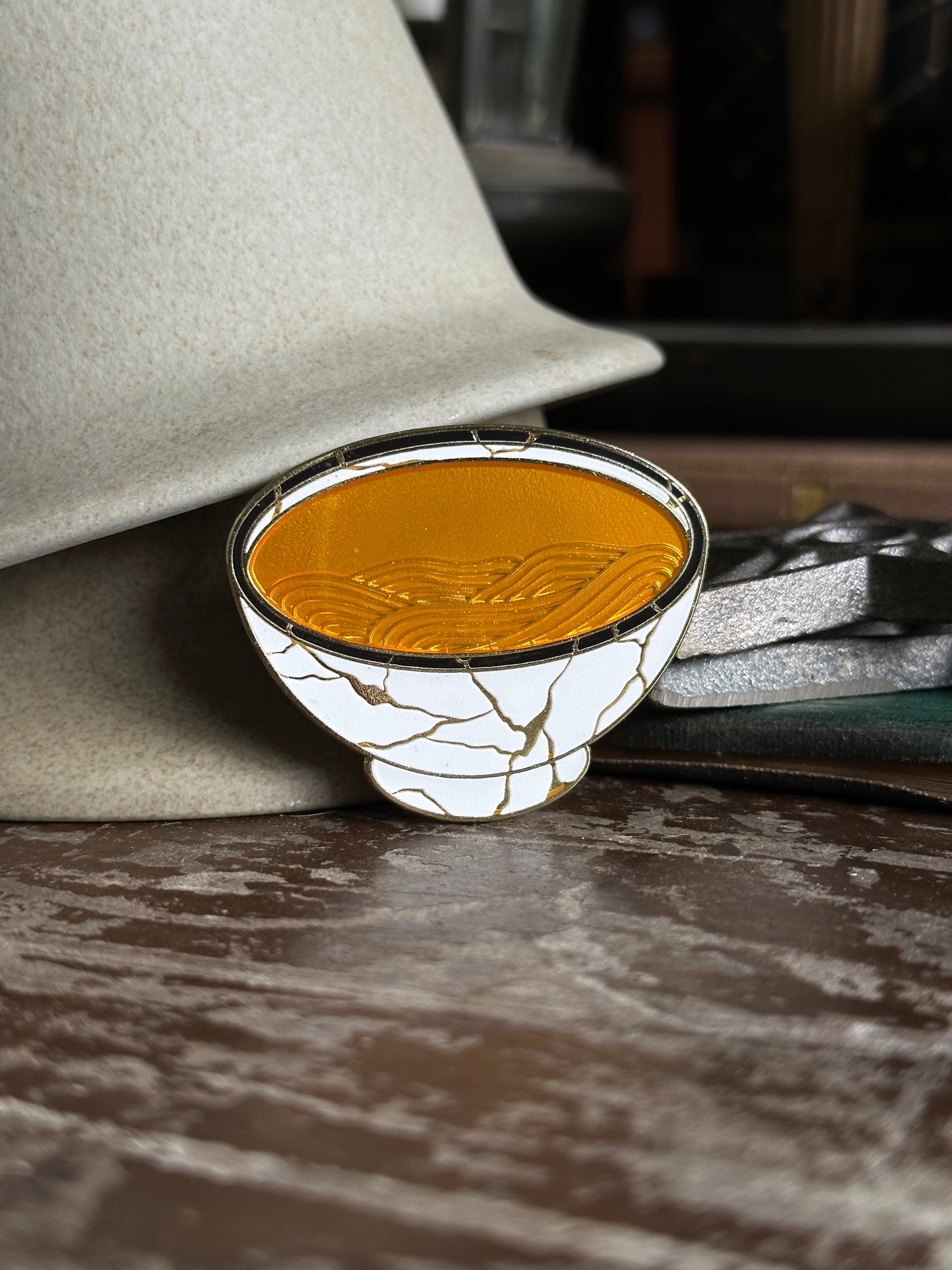 Kintsugi Ramen Bowl Magnetic Pin