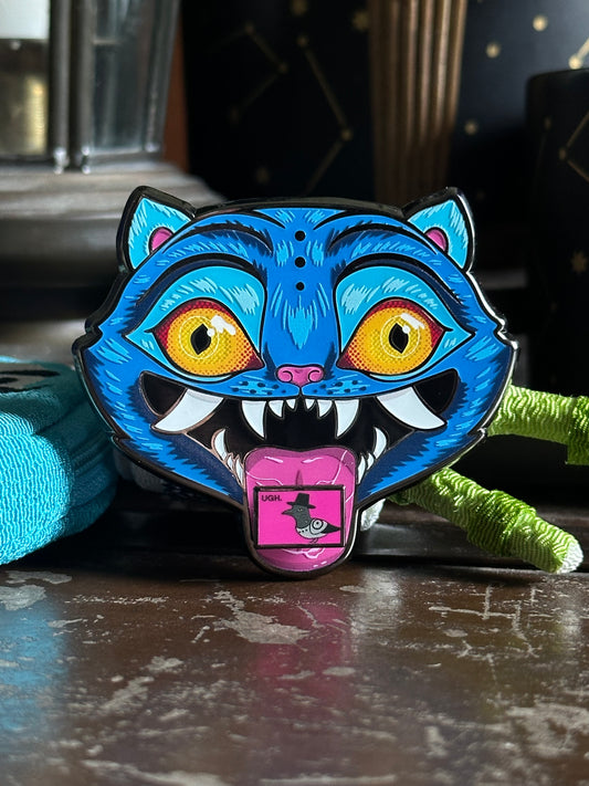 Derpy Tiger Pin with Ugh Bird Magnet