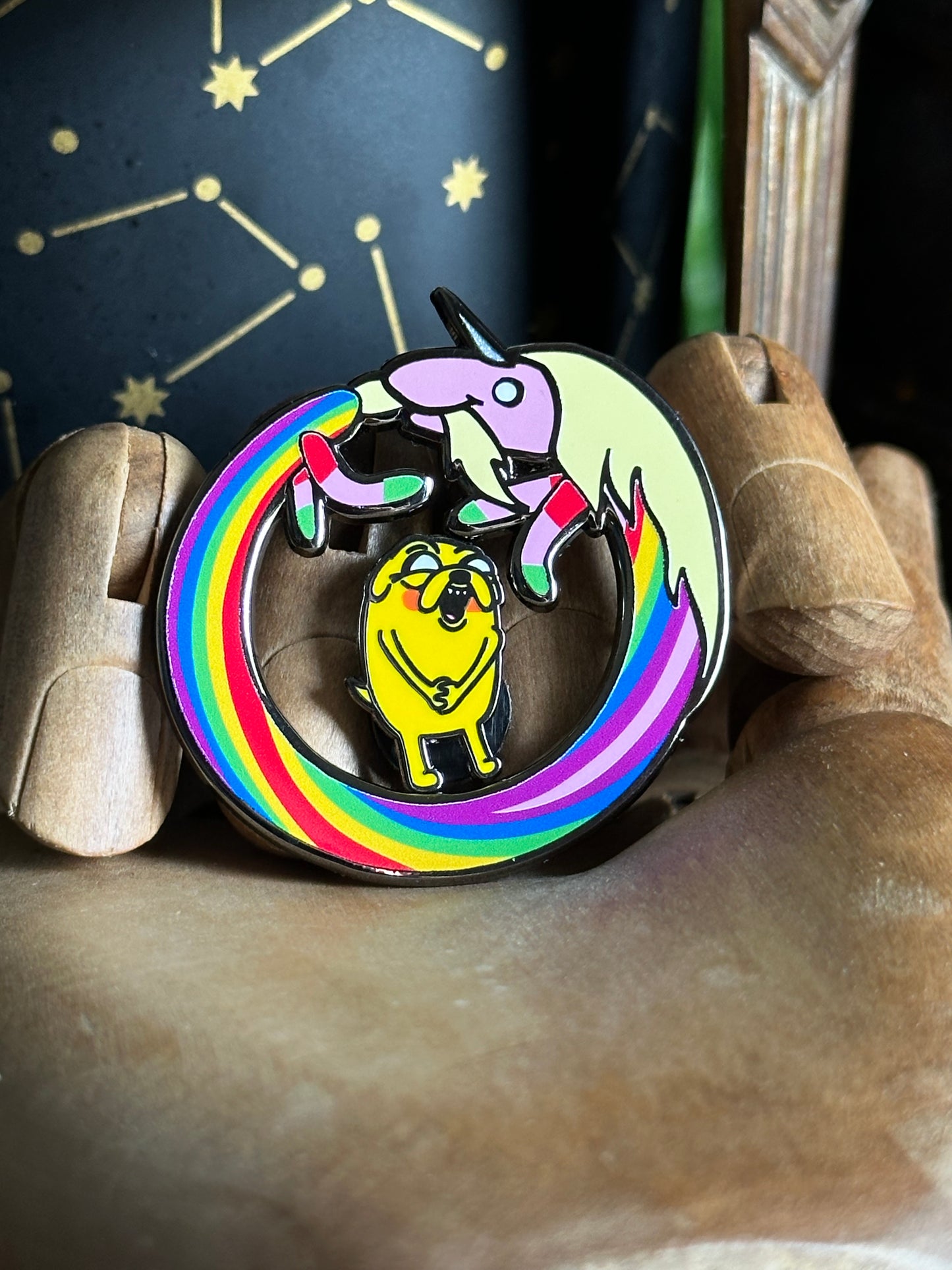 Lady Rainicorn and Mini Jake Pins