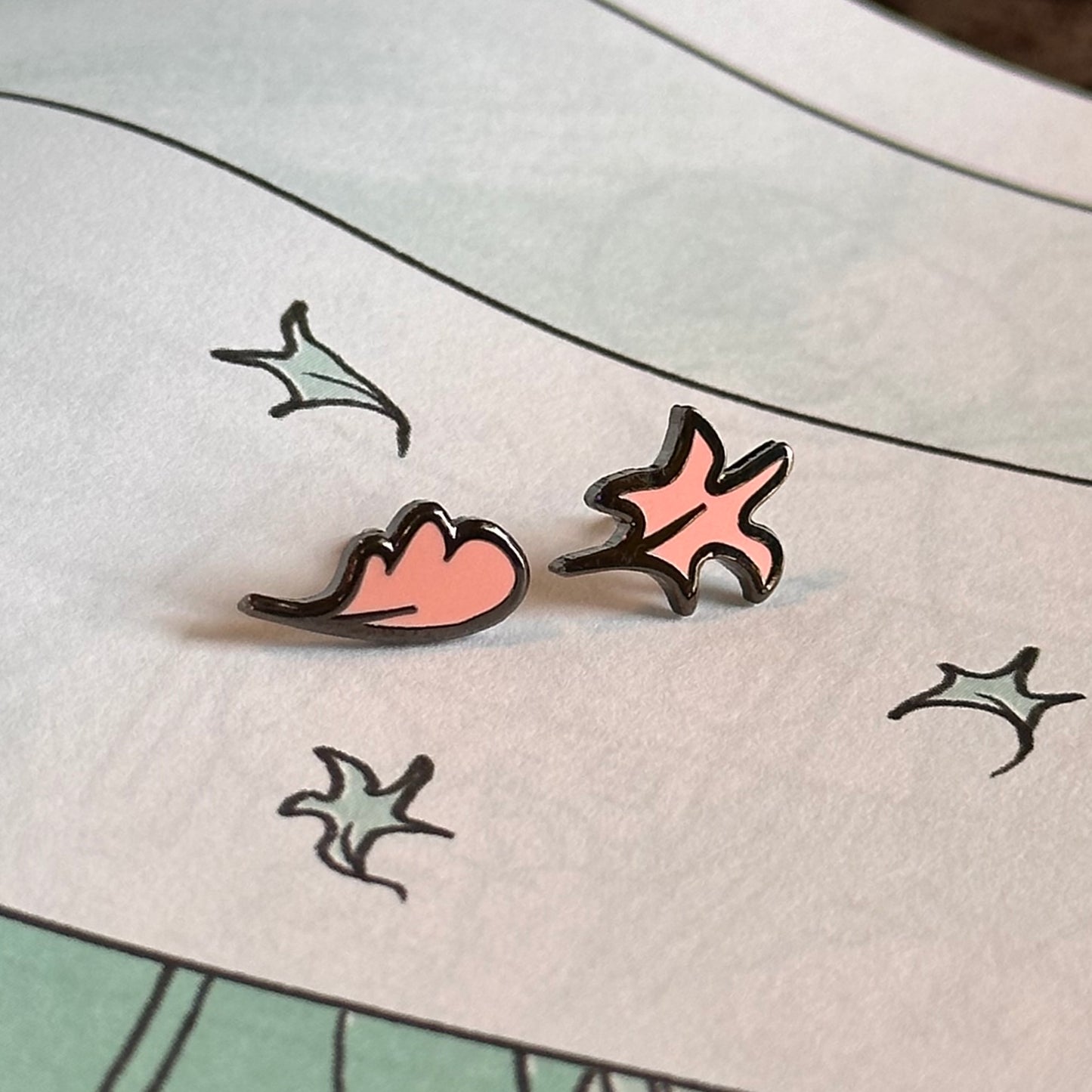 Leaf Pin Sets or Magnet Sets