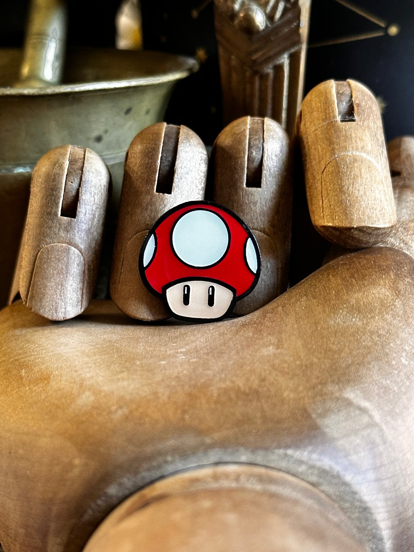 Power Up Mushroom Pins