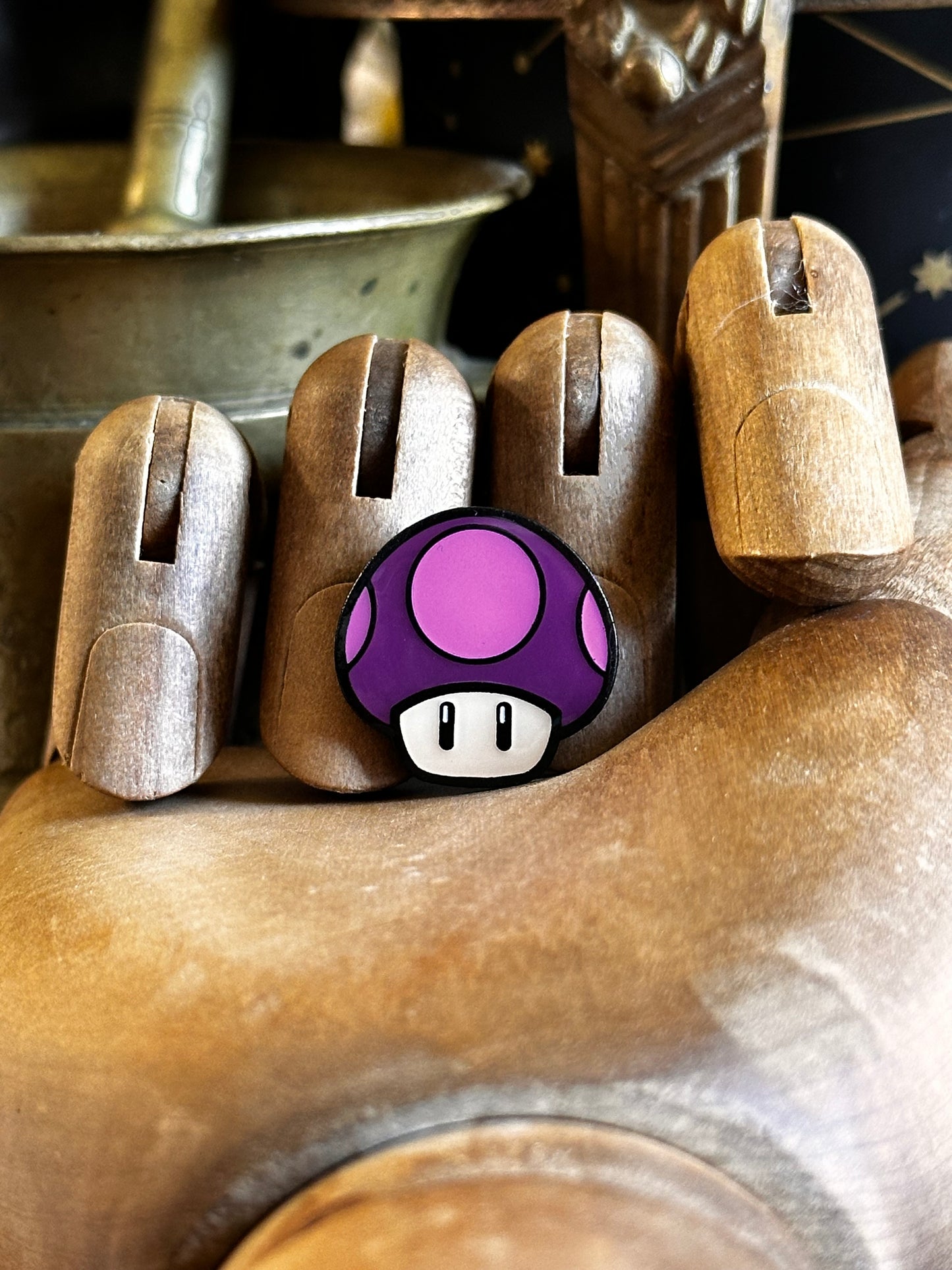 Power Up Mushroom Pins